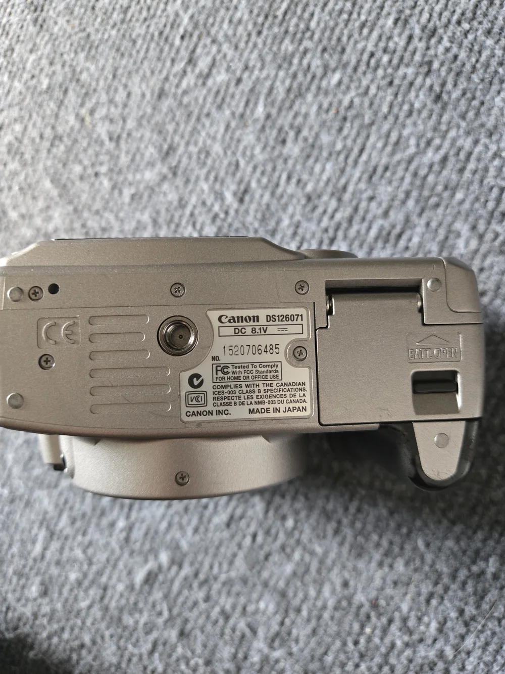Canon Silver EOS Rebel XT DSLR Camera Body